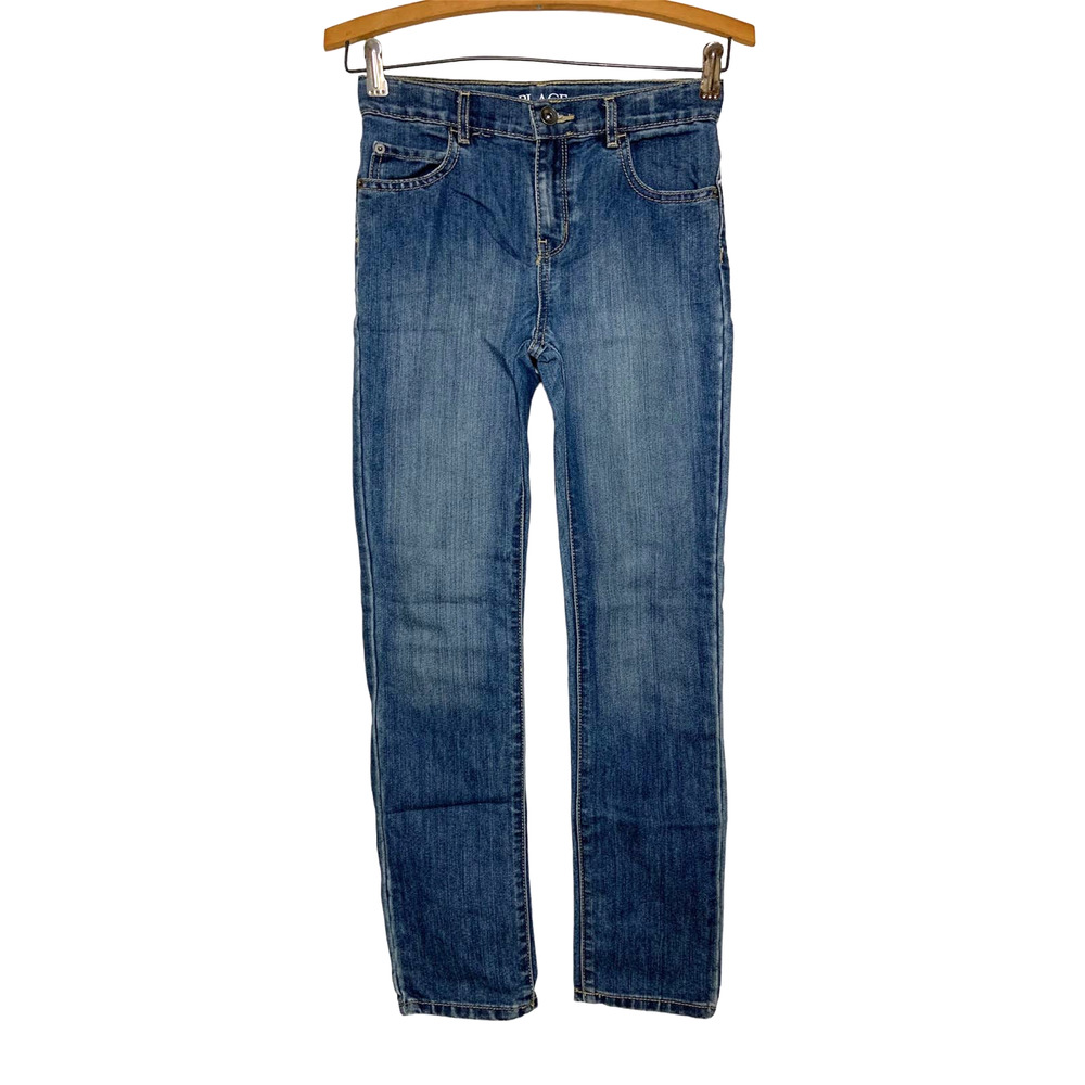 Boys Children's Place Adjustable Waist Denim Skinny Jeans Blue Size 10